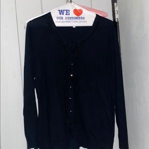 black button up blouse